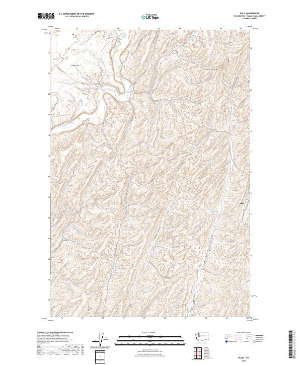 Rulo, WA — USGS 7.5-minute topo (2023)