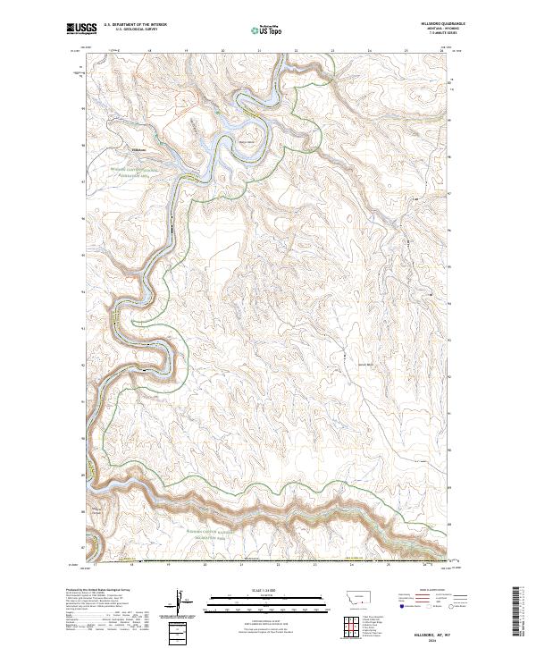Hillsboro, MT-WY — USGS 7.5-minute topo (2024)