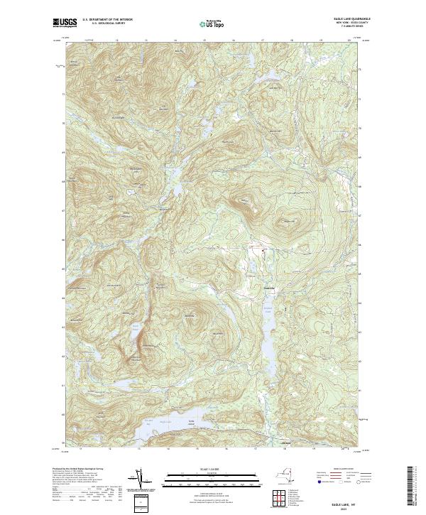 Eagle Lake, NY — USGS 7.5-minute topo (2023)