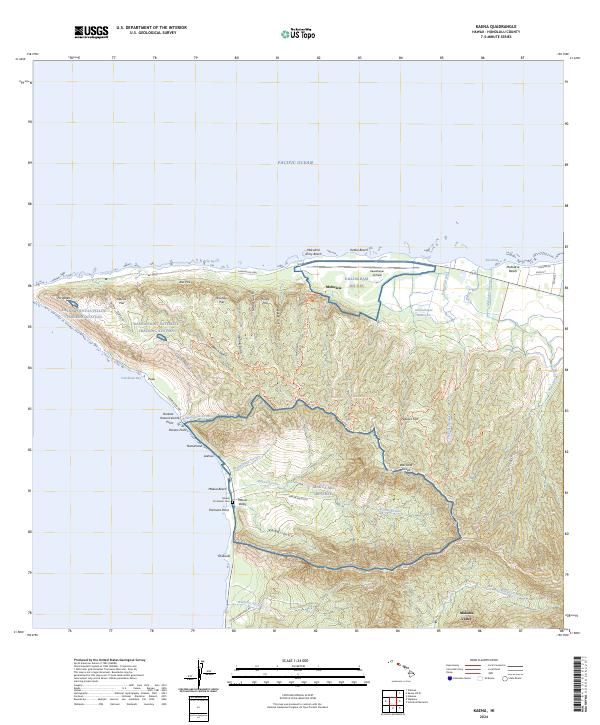 Kaena, HI — USGS 7.5-minute topo (2024)