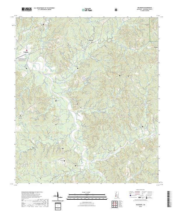 Wilkinson, MS — USGS 7.5-minute topo (2024)