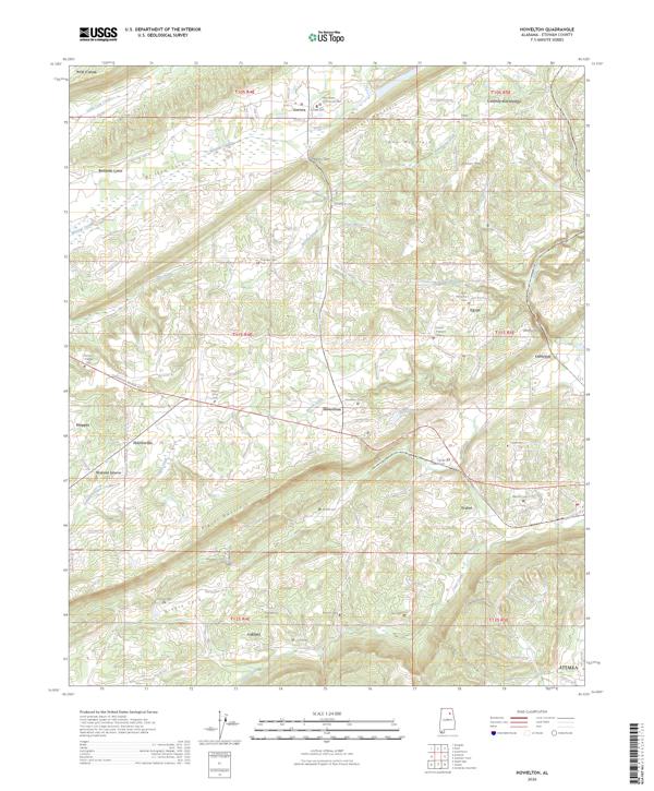 Howelton, AL — USGS 7.5-minute topo (2026)