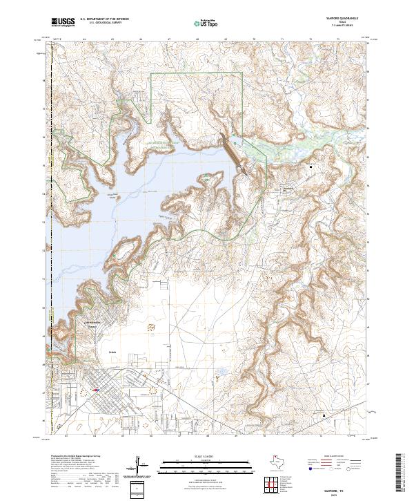 Sanford, TX — USGS 7.5-minute topo (2023)