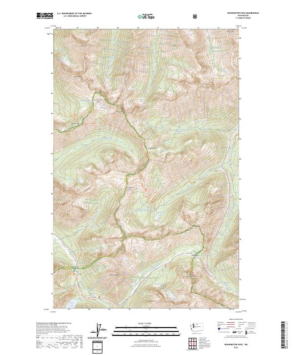 Washington Pass, WA — USGS 7.5-minute topo (2023)