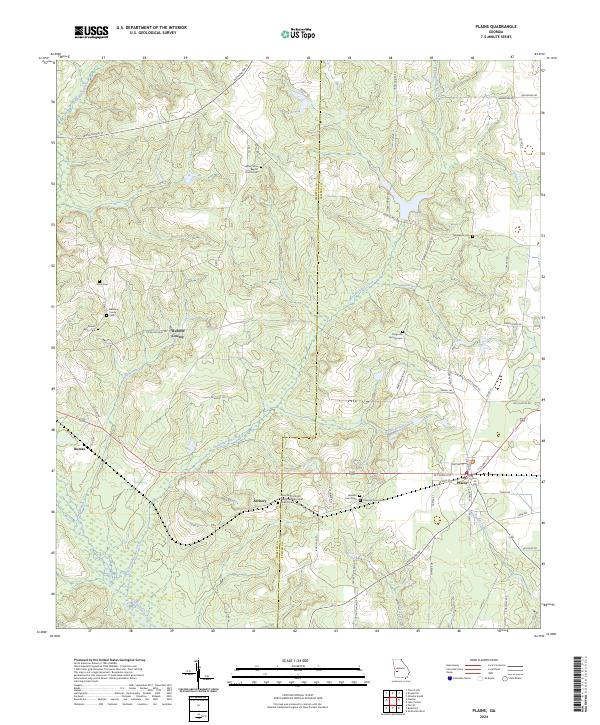 Plains, GA — USGS 7.5-minute topo (2024)