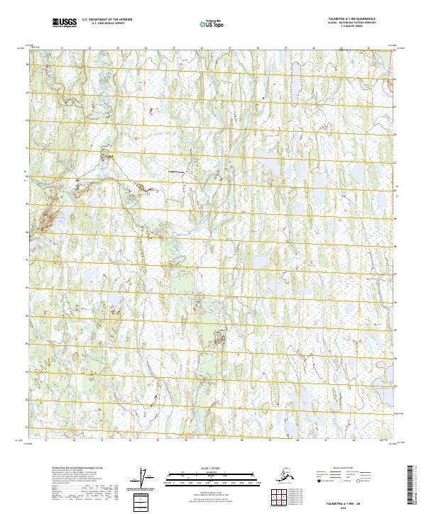 Talkeetna A-1 NW, AK — USGS 7.5-minute topo (2023)