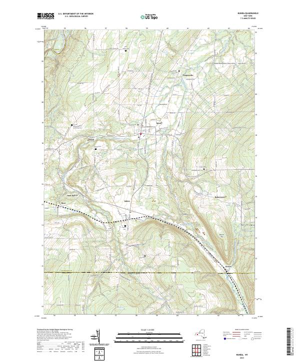Nunda, NY — USGS 7.5-minute topo (2023)