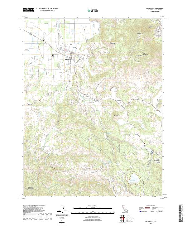 Kelseyville, CA — USGS 7.5-minute topo (2021)