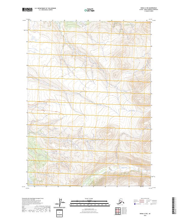 Kenai A-2 NE, AK — USGS 7.5-minute topo (2024)