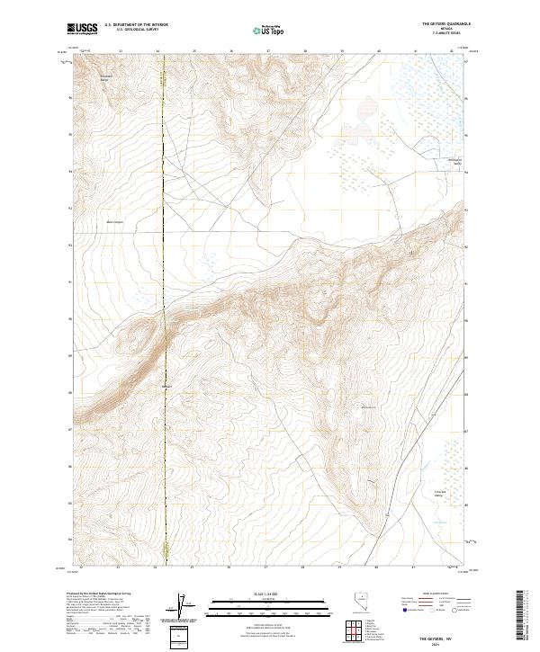 The Geysers, NV — USGS 7.5-minute topo (2021)