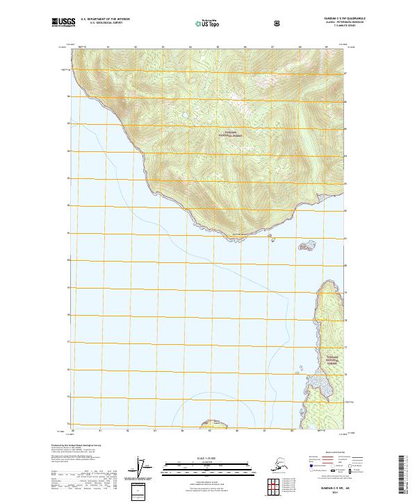 Sumdum C-5 SW, AK — USGS 7.5-minute topo (2021)