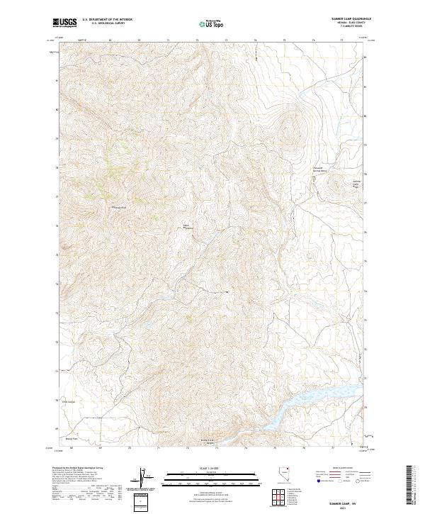 Summer Camp, NV — USGS 7.5-minute topo (2021)