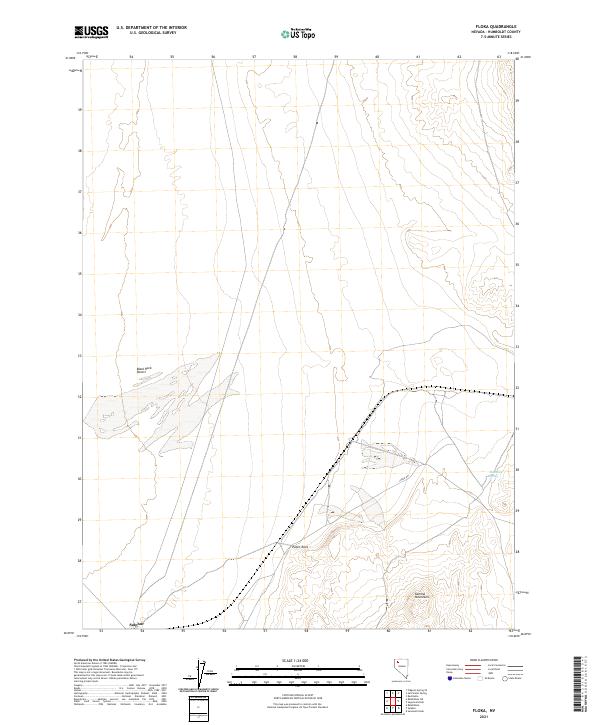 Floka, NV — USGS 7.5-minute topo (2021)
