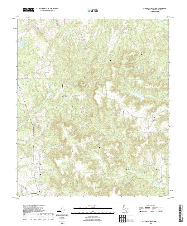 Wilkerson Mountain, TX — USGS 7.5-minute topo (2022)