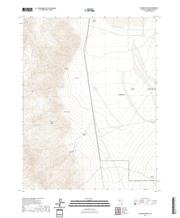 Chukar Canyon, NV — USGS 7.5-minute topo (2021)