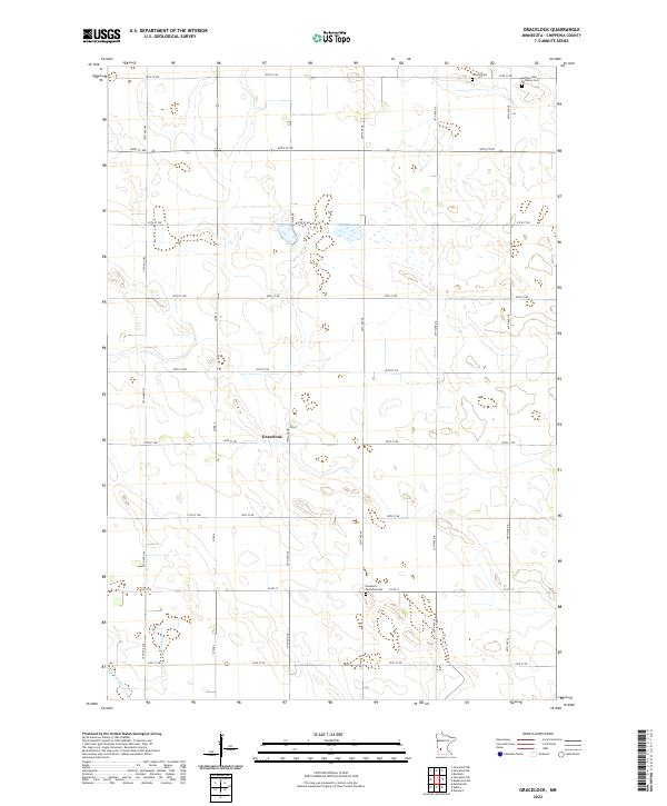 Gracelock, MN — USGS 7.5-minute topo (2022)