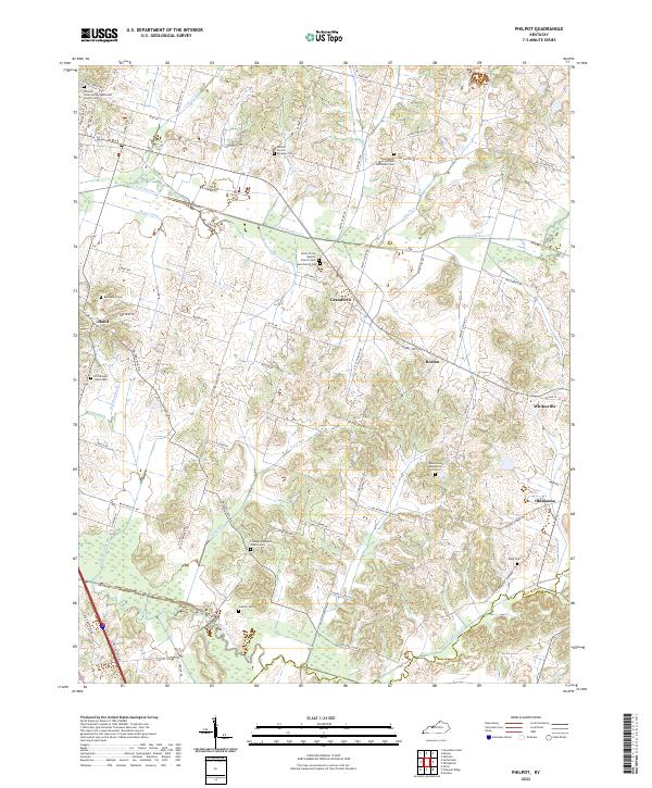 Philpot, KY — USGS 7.5-minute topo (2022)