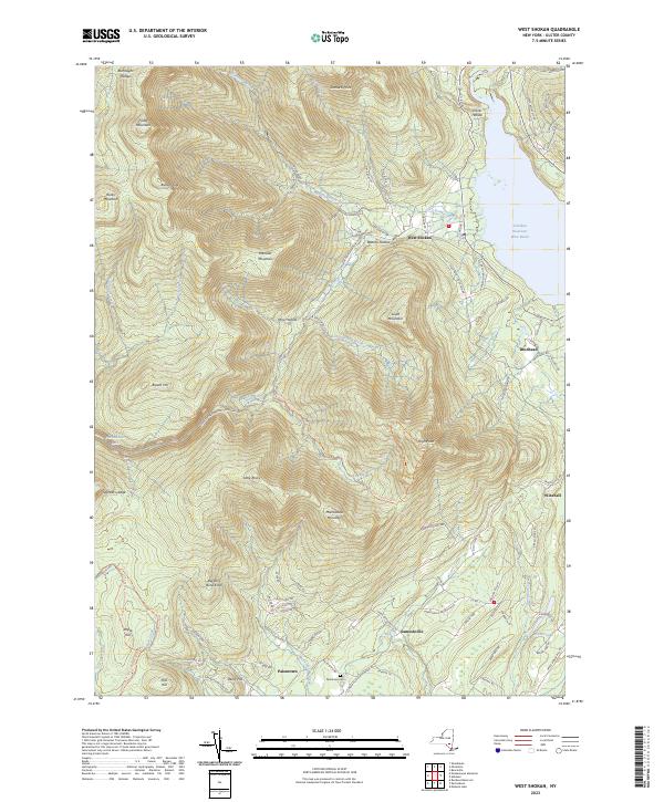 West Shokan, NY — USGS 7.5-minute topo (2023)
