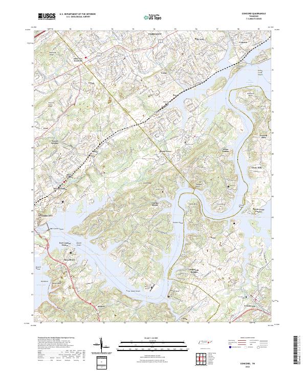 Concord, TN — USGS 7.5-minute topo (2022)