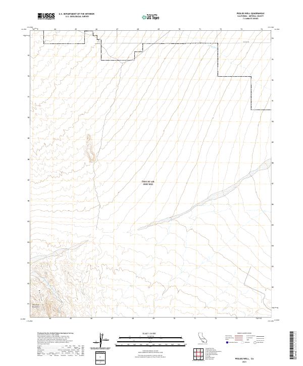 Pegleg Well, CA — USGS 7.5-minute topo (2021)