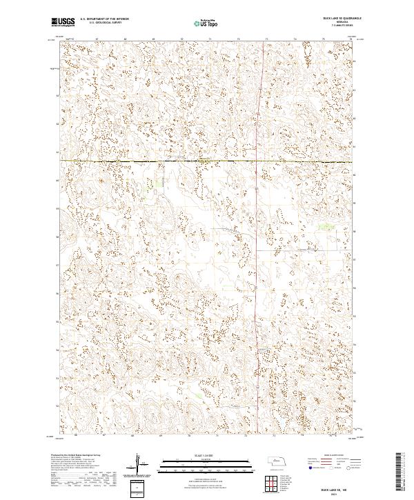 Duck Lake SE, NE — USGS 7.5-minute topo (2021)