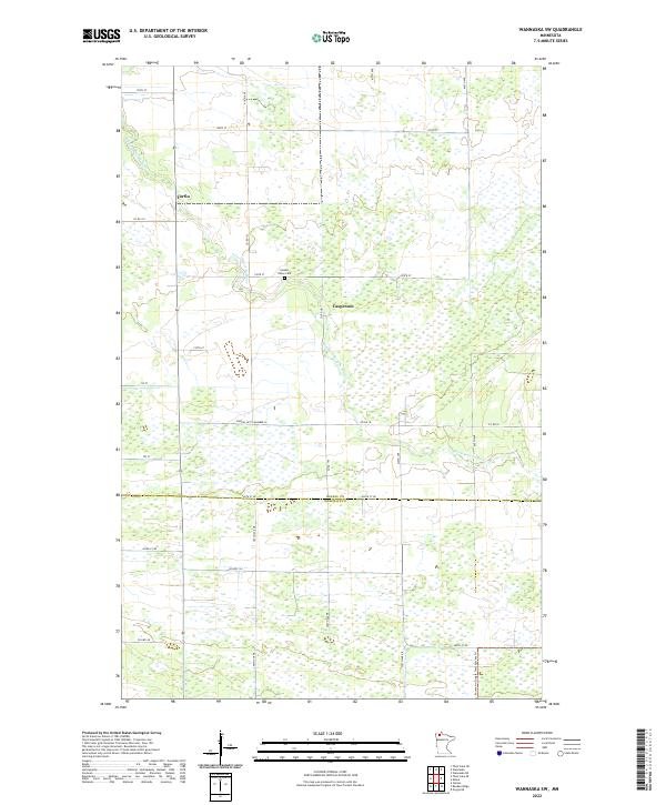 Wannaska SW, MN — USGS 7.5-minute topo (2022)