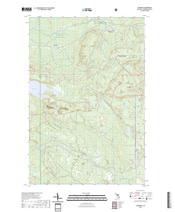 Eckerman, MI — USGS 7.5-minute topo (2023)