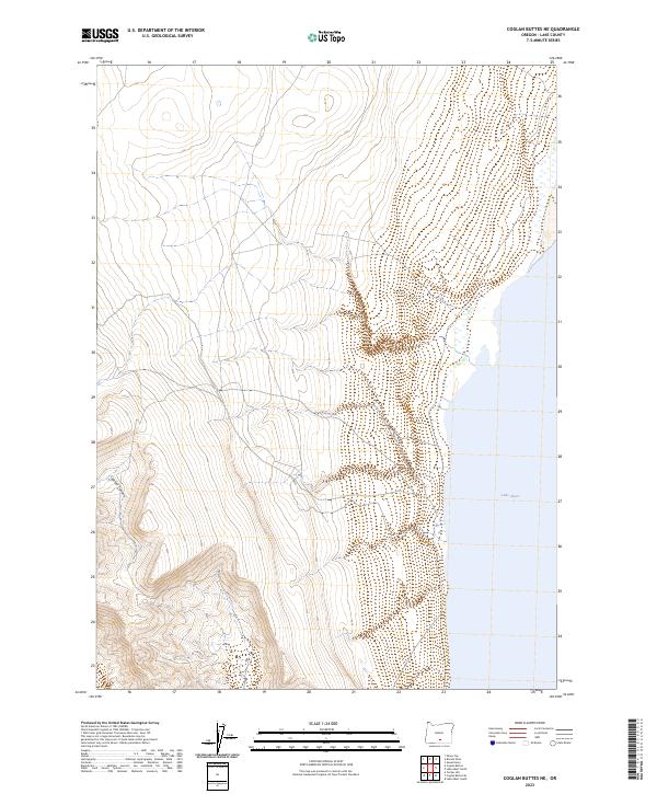 Coglan Buttes NE, OR — USGS 7.5-minute topo (2023)