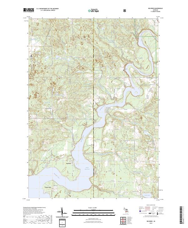 Big Bend, MI — USGS 7.5-minute topo (2023)