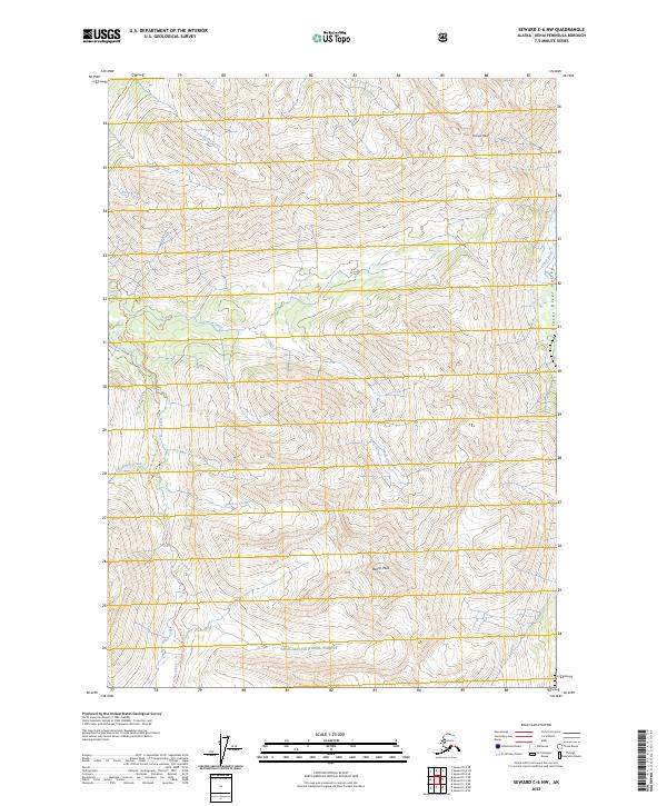Seward C-6 NW, AK — USGS 7.5-minute topo (2023)