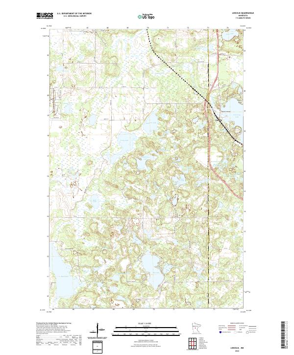 Lincoln, MN — USGS 7.5-minute topo (2022)