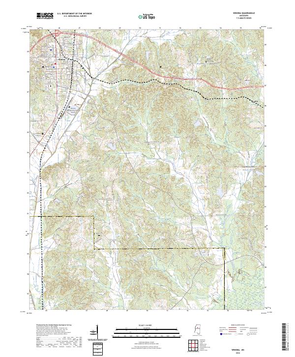 Winona, MS — USGS 7.5-minute topo (2024)