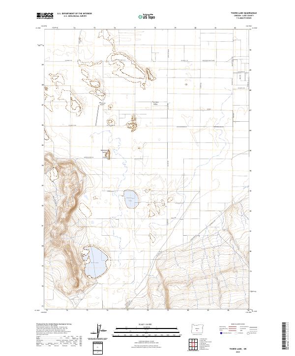 Thorn Lake, OR — USGS 7.5-minute topo (2023)