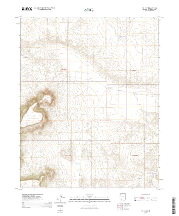 Tin House, AZ — USGS 7.5-minute topo (2026)