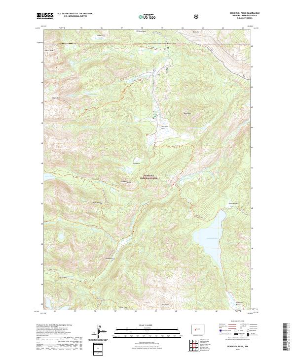 Dickinson Park, WY — USGS 7.5-minute topo (2021)