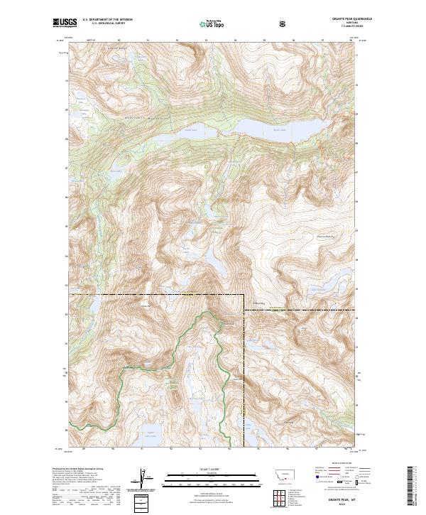 Granite Peak, MT — USGS 7.5-minute topo (2024)