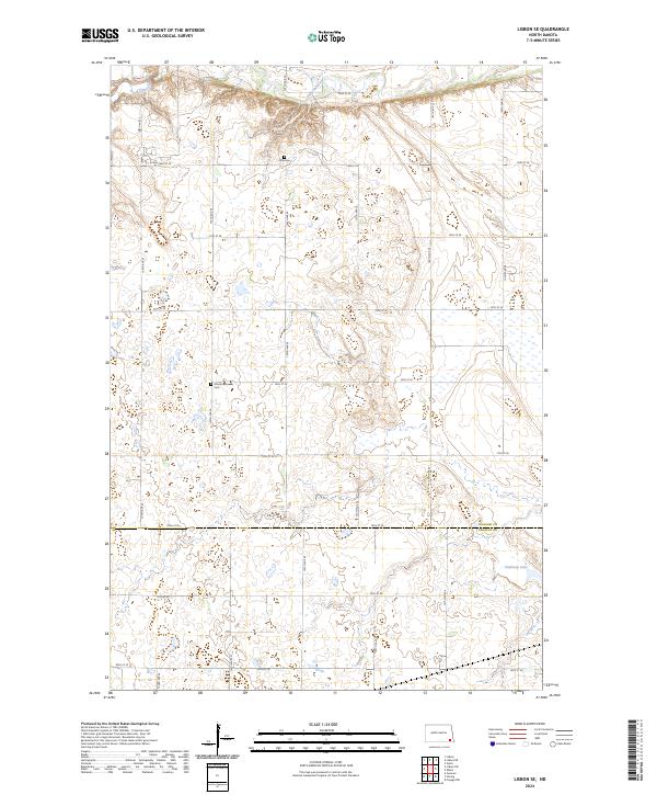 Lisbon SE, ND — USGS 7.5-minute topo (2024)