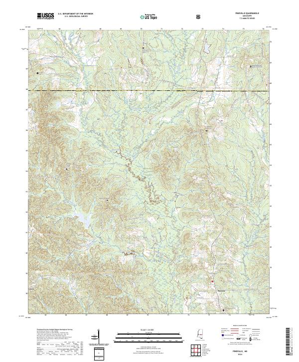 Pineville, MS — USGS 7.5-minute topo (2024)