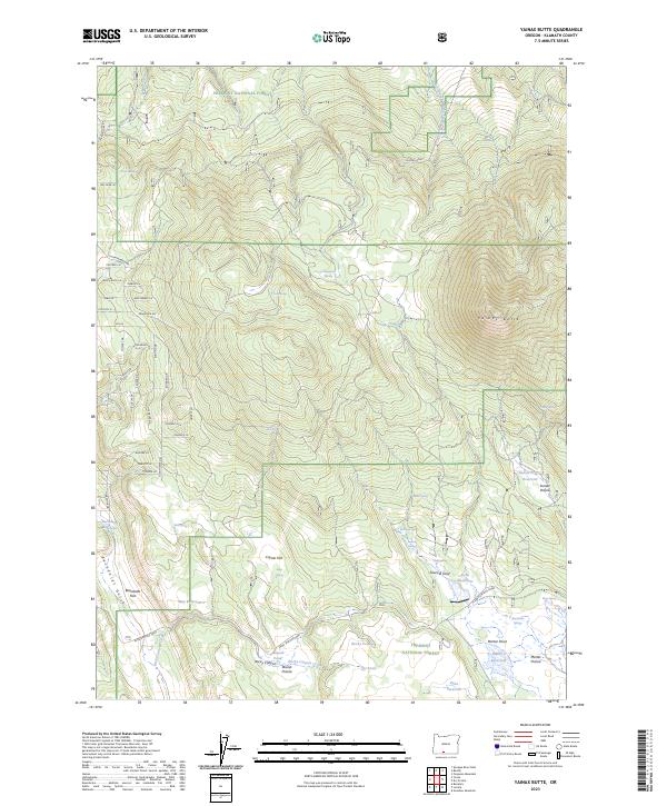 Yainax Butte, OR — USGS 7.5-minute topo (2023)