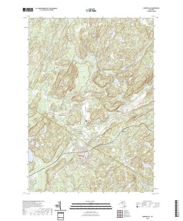 Harrisville, NY — USGS 7.5-minute topo (2023)