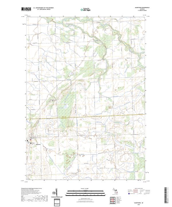 Gagetown, MI — USGS 7.5-minute topo (2023)