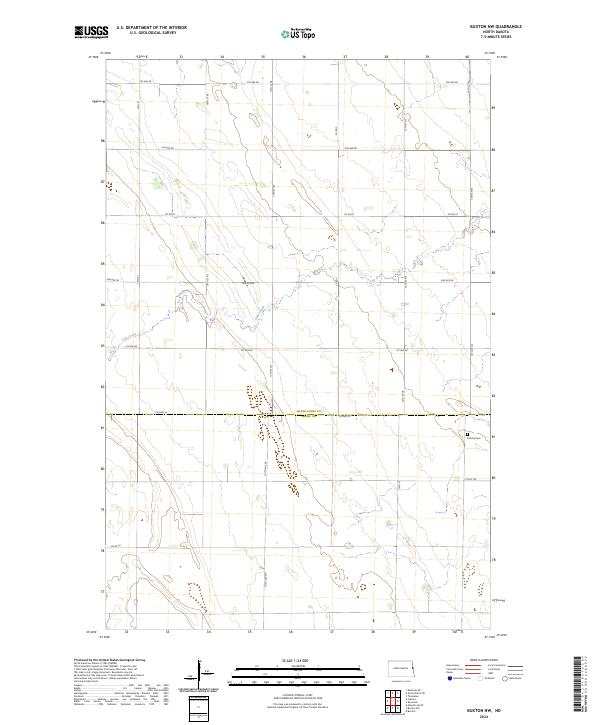 Buxton NW, ND — USGS 7.5-minute topo (2024)