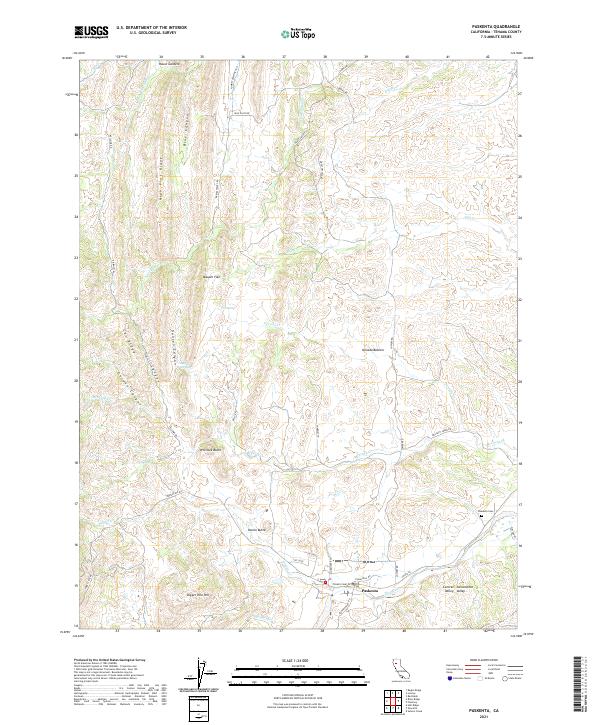 Paskenta, CA — USGS 7.5-minute topo (2021)