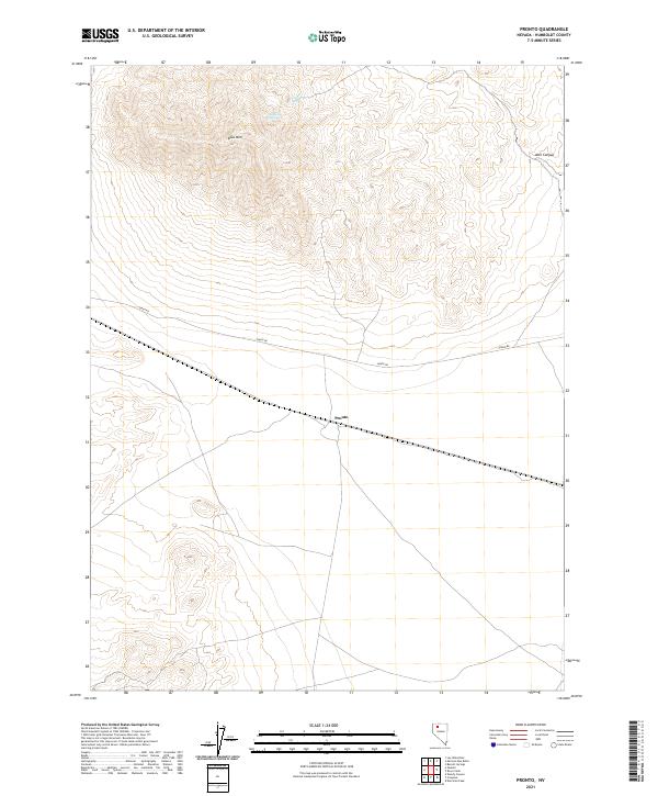 Pronto, NV — USGS 7.5-minute topo (2021)