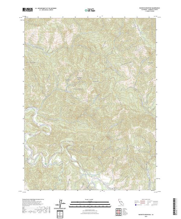 Buckeye Mountain, CA — USGS 7.5-minute topo (2023)