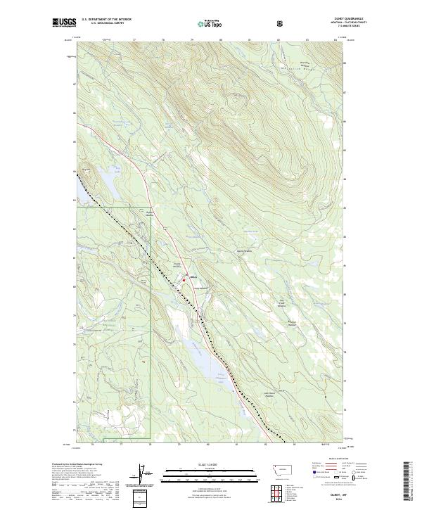 Olney, MT — USGS 7.5-minute topo (2024)