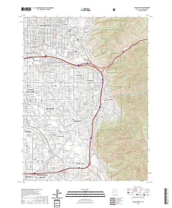 Sugar House, UT — USGS 7.5-minute topo (2023)