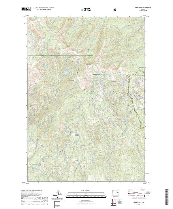 Vinegar Hill, OR — USGS 7.5-minute topo (2024)