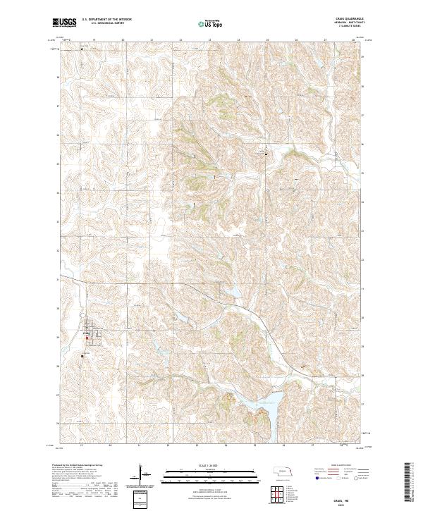 Craig, NE — USGS 7.5-minute topo (2021)