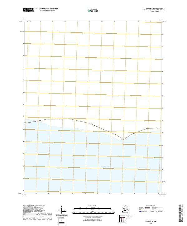 Attu D-4 SE, AK — USGS 7.5-minute topo (2021)